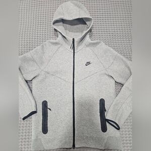 Nike Tech Fleece Hoodie Gray Full Zip Men’s Large Athletic Jacket